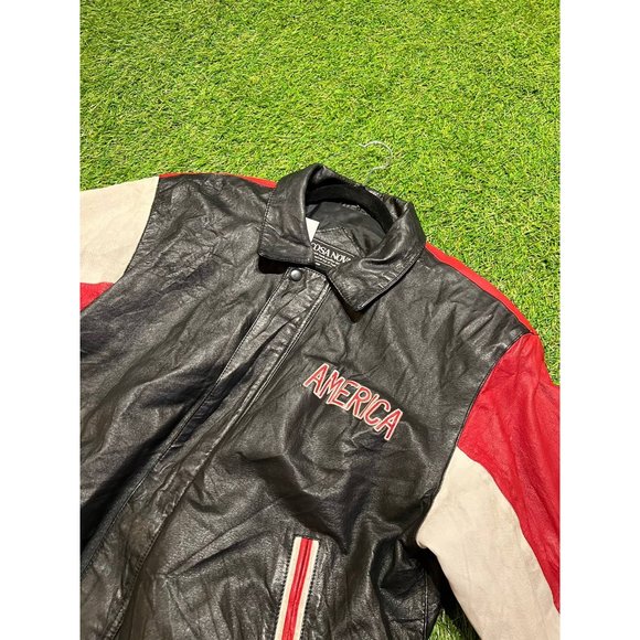 Vintage Cosa nova USA American flag patriotic leather - Picture 6 of 10